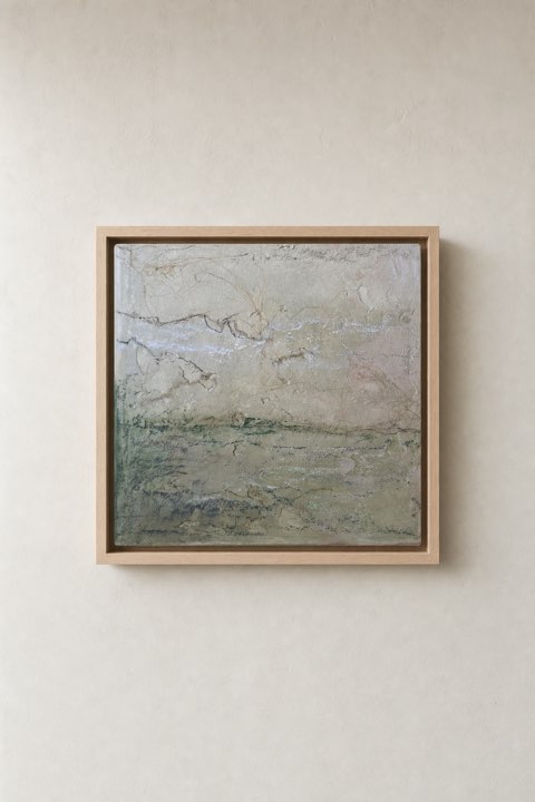 Verweerd IV, Linnen, stucopaste, acryl en vlas, Els Schram