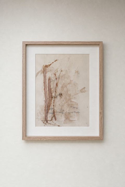 Zilverblad, Papier, bister en zijde, Els Schram