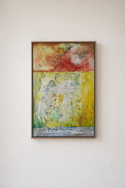 Raamwerk I, Acrylverf op doek, Els Schram