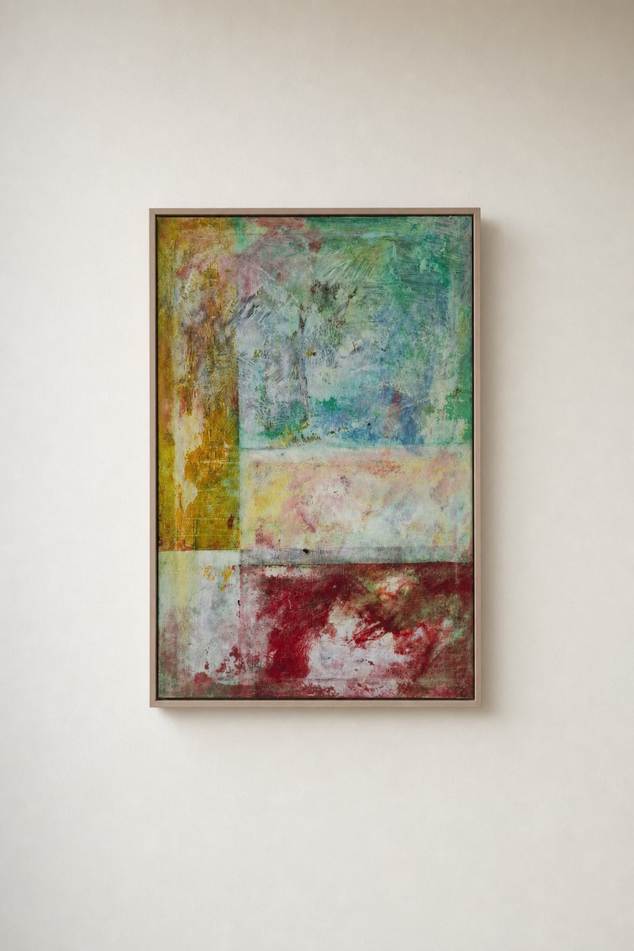 Raamwerk II, Acrylverf op doek, Els Schram