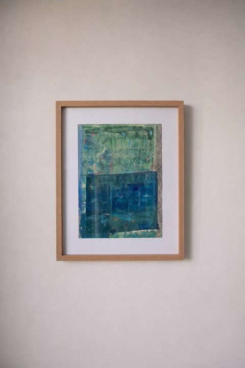 Sluis, Monoprint acrylverf, Els Schram