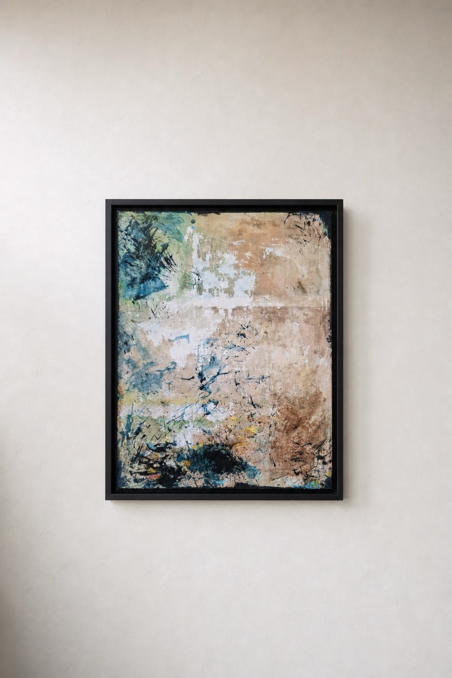 Opklaring, Acrylverf, papier, Els Schram